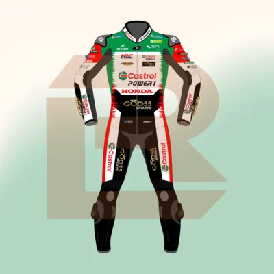 Johann Zarco Castrol Honda LCR MotoGP 2026 Suit Front Image