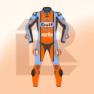 Raúl Fernández Gulf Aprilia Trackhouse MotoGP 2026 Suit Front Image