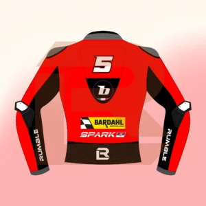 Yari Montella Ducati Barni Spark Racing WSBK 2026 Jacket Back Image