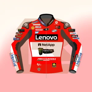 Francesco Bagnaia Ducati Lenovo MotoGP 75 British 2024 Jacket Front Image