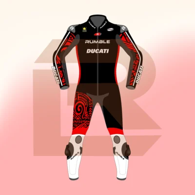 Francesco Bagnaia Winter Test Ducati Lenovo MotoGP 2024 Suit Front Image