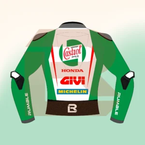 Johann Zarco Castrol Honda LCR MotoGP 75 British 2024 Jacket Back Image
