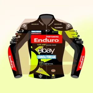 Marco Bezzecchi Pertamina Enduro VR46 MotoGP 75 British 2024 Jacket Front Image