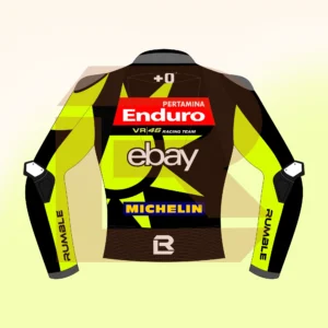 Fabio Di Giannantonio Pertamina Enduro VR46 MotoGP 75 British 2024 Jacket Back Image