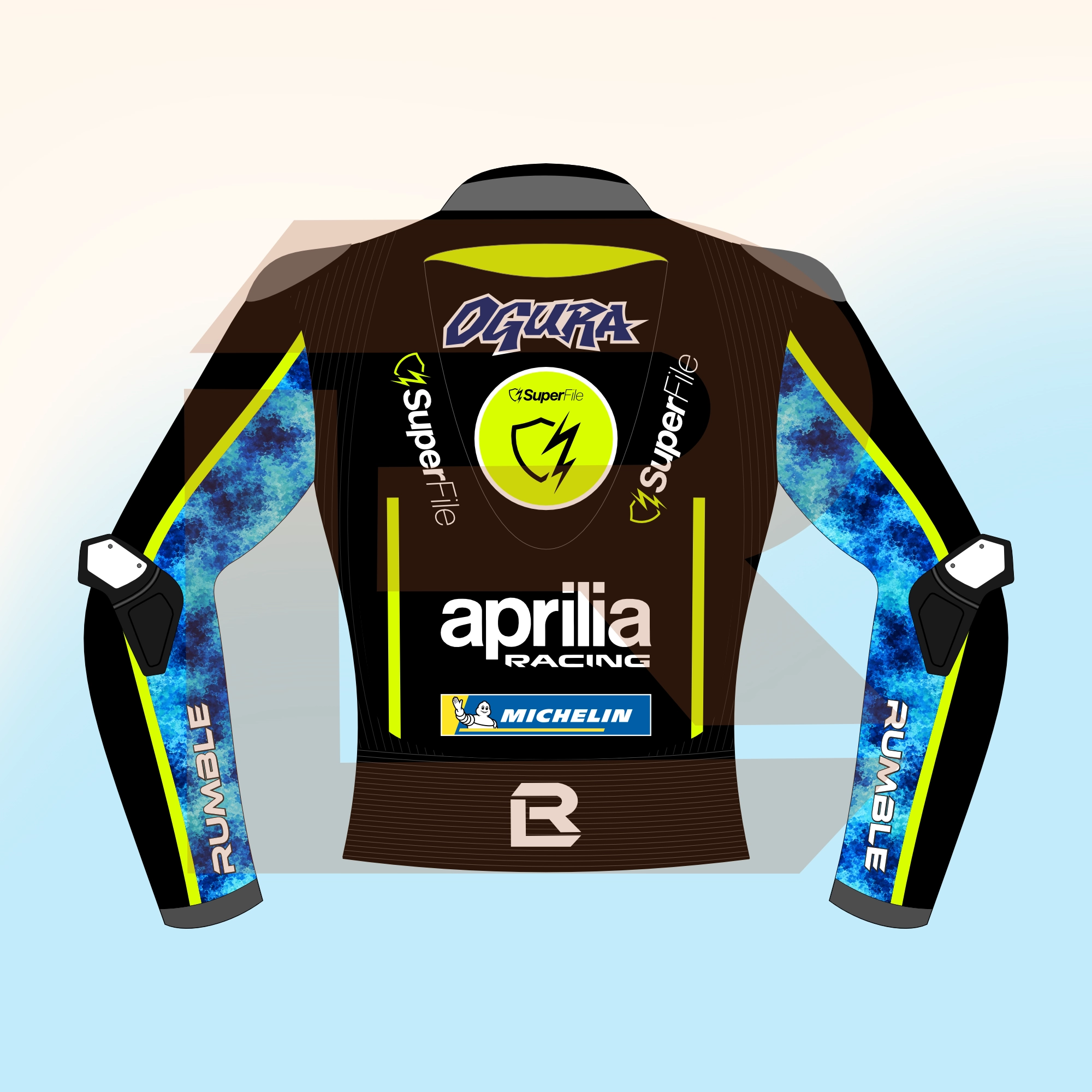 Ai Ogura Aprilia SuperFile Trackhouse MotoGP 2026 Jacket Back Image