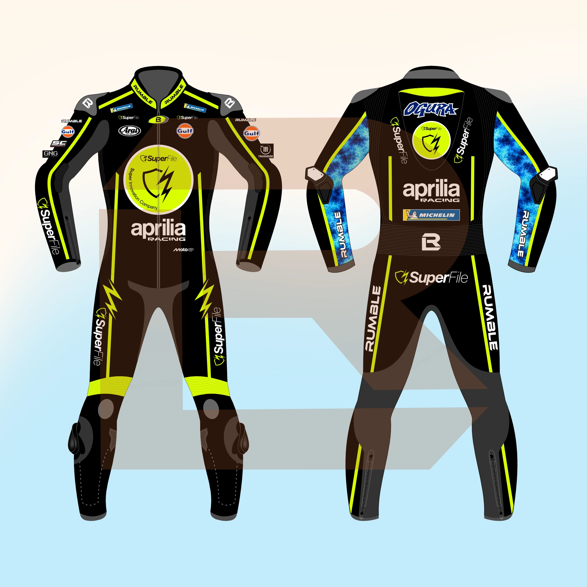 Ai Ogura Aprilia SuperFile Trackhouse MotoGP 2026 Suit Main Image
