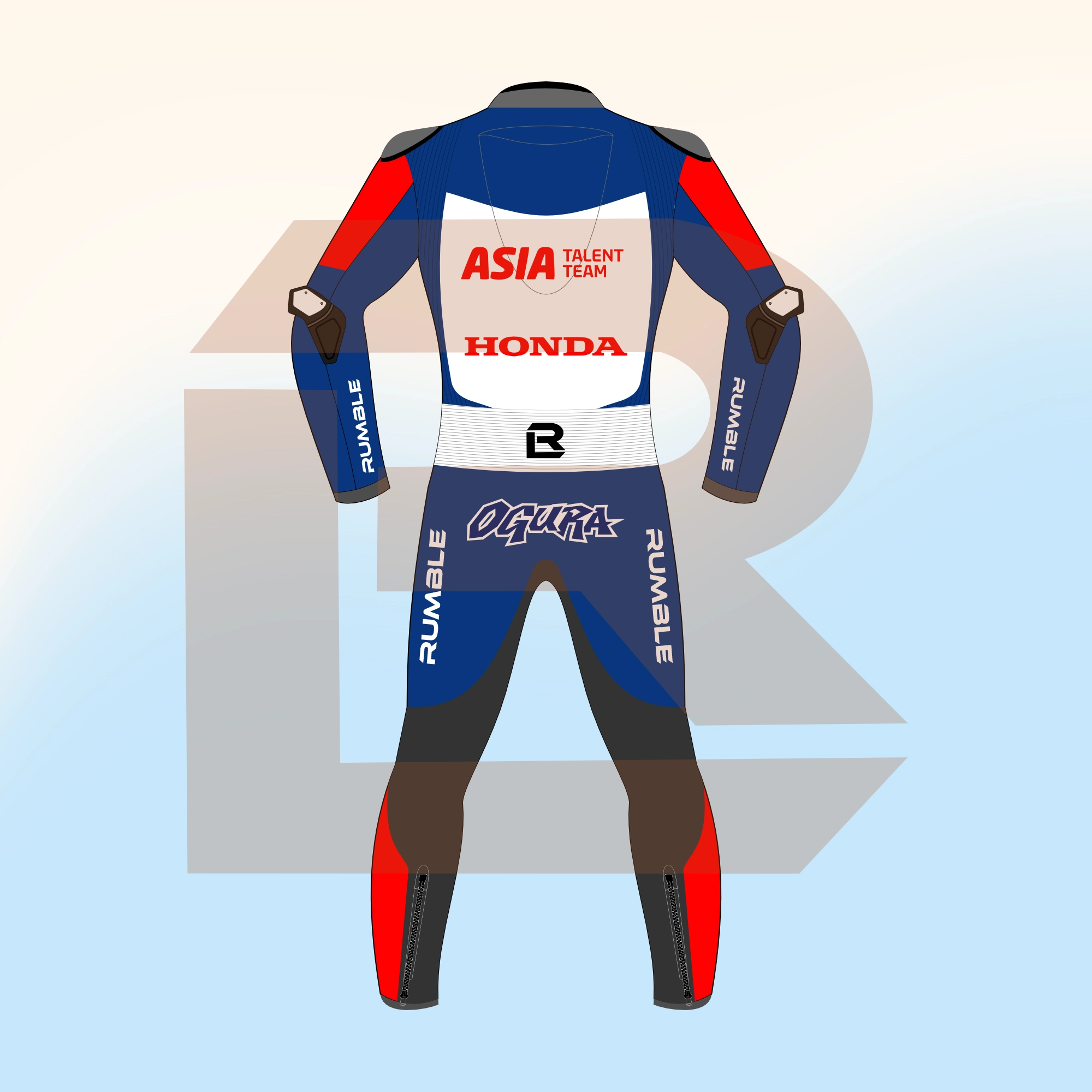 Ai Ogura Honda Asia Talent Team Moto3 2018 Suit Back Image