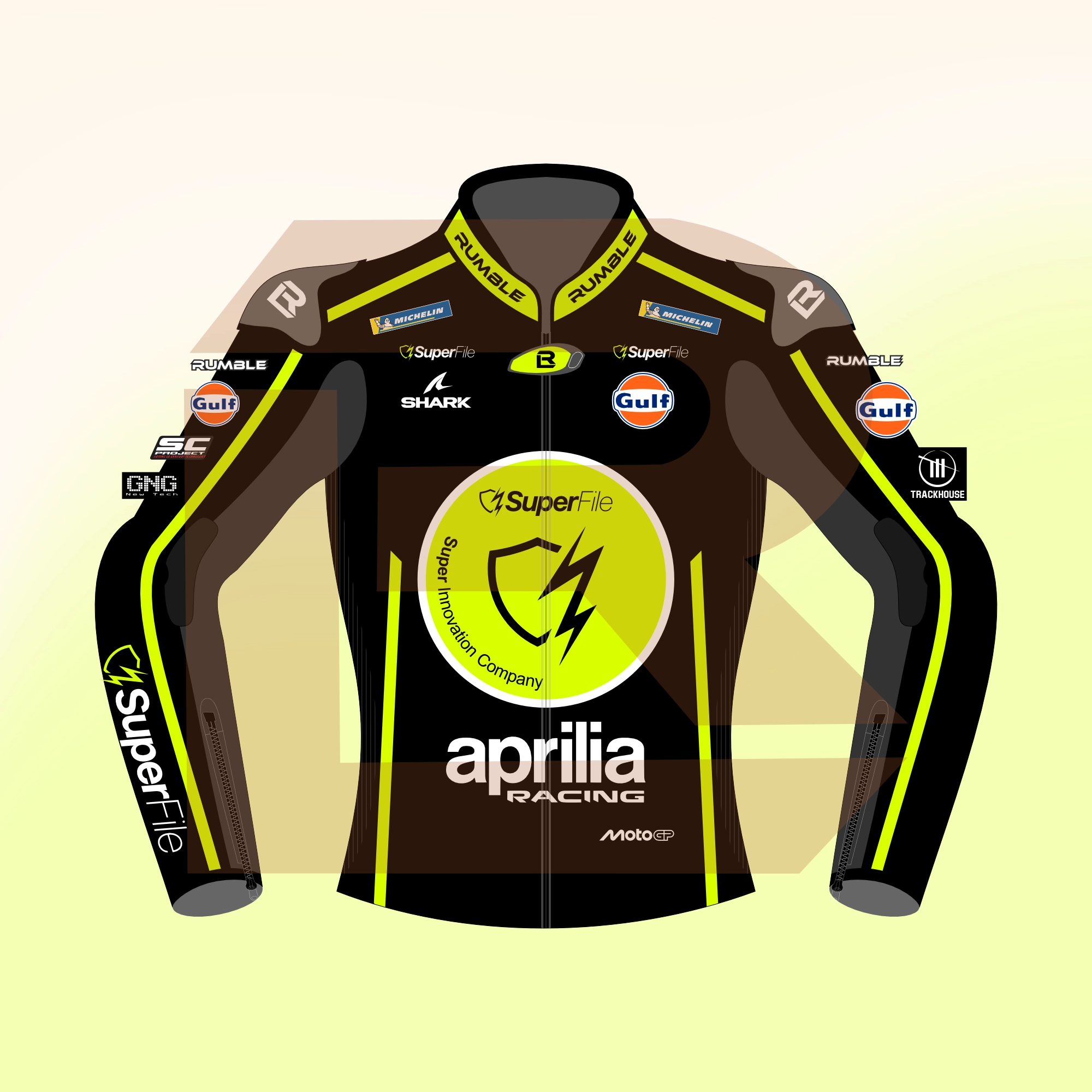 Raúl Fernández Aprilia SuperFile Trackhouse MotoGP 2026 Jacket Front Image