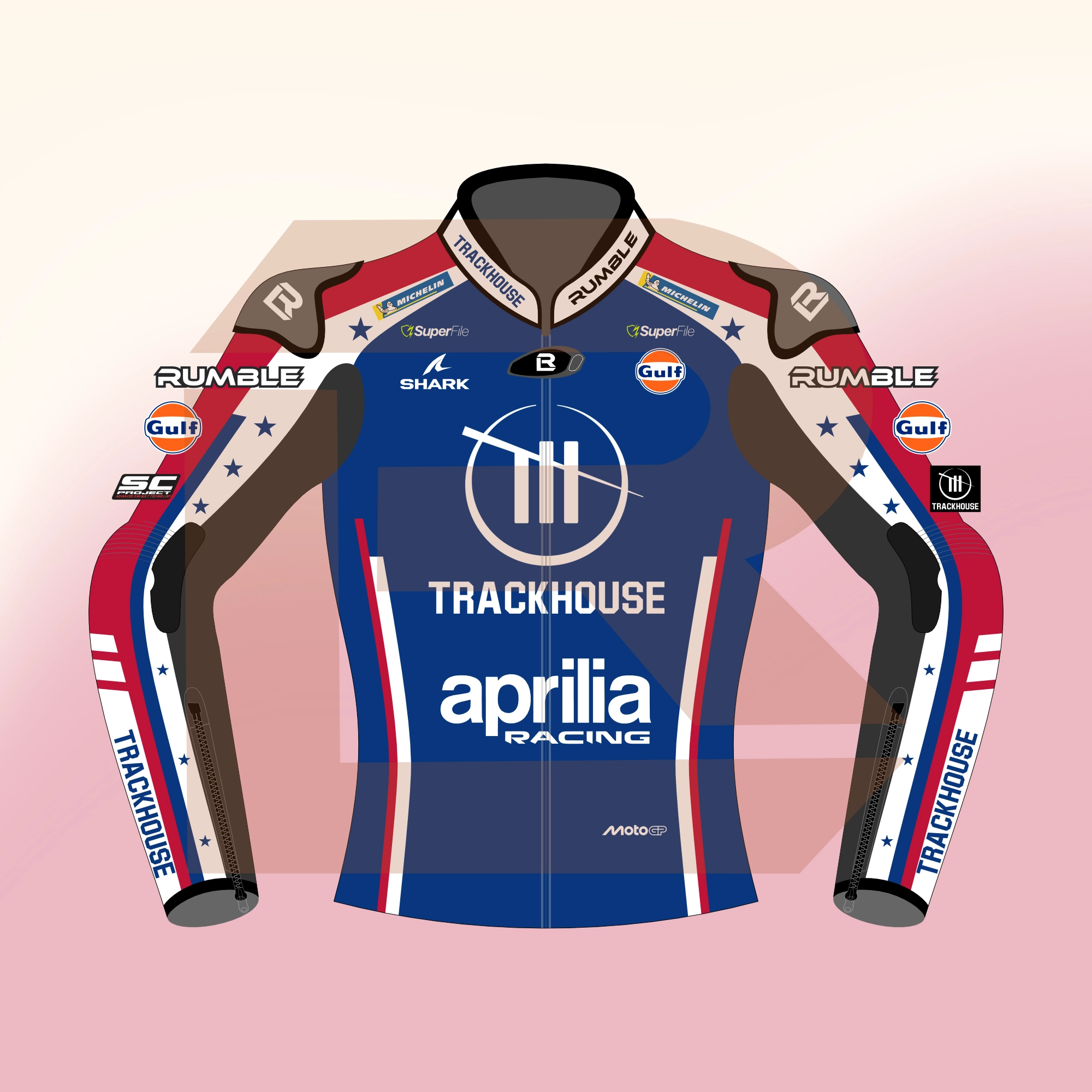 Raúl Fernández Aprilia Trackhouse MotoGP US 2026 Jacket Front Image