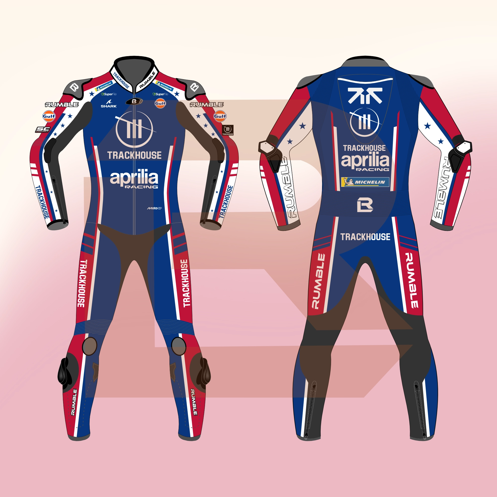 Raúl Fernández Aprilia Trackhouse MotoGP US 2026 Suit Main Image