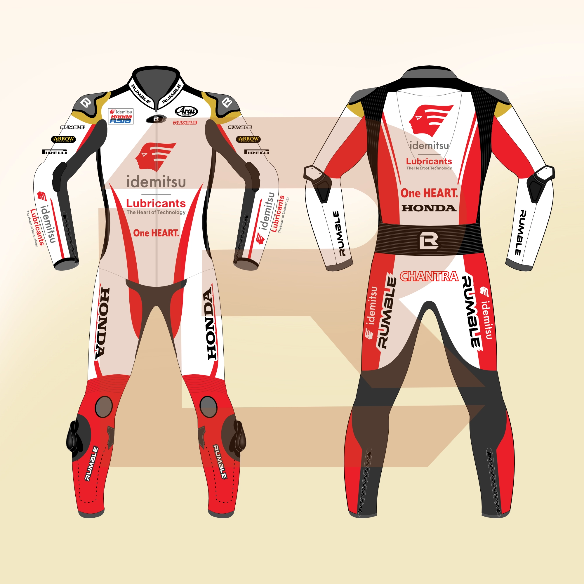 Somkiat Chantra Idemitsu Honda Team Moto2 2024 Suit Main Image